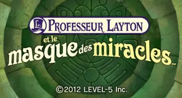 Professeur Layton et le Masque des Miracles (Europe)(Fr) screen shot title